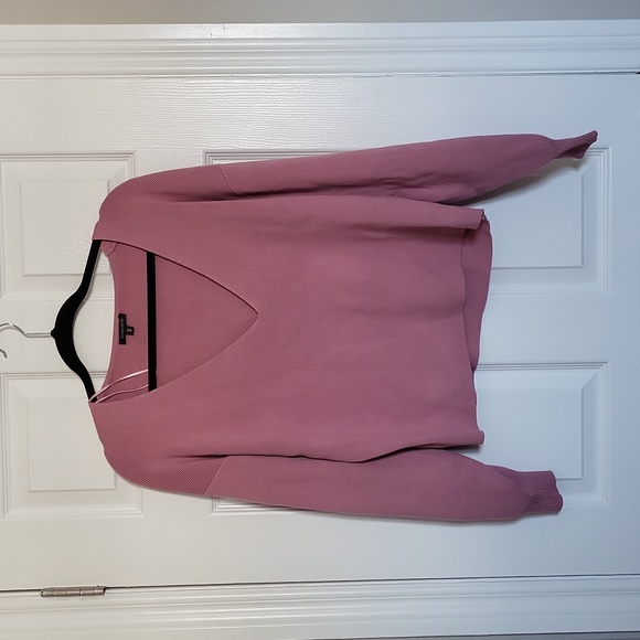 Dynamite Chandail Puff Sleeve Vneck Sweater in Size Large (NWT) - Picture 1 of 4